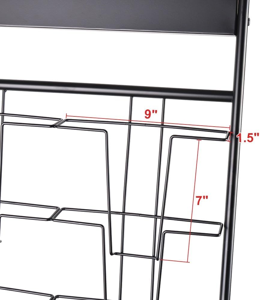 magazine display stand Double A4 width 10 layer brochure display stand for trade show and Public areas (Double A4 width)